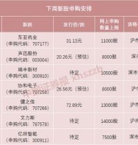 下周又有“大肉签”！上市当天涨停 一签可赚3万元